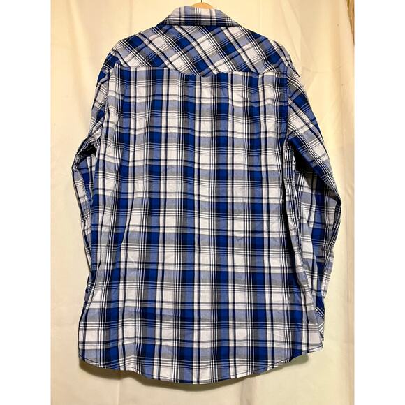 1897 American Style Blue Plaid Button-up Men’s Size XL. - Picture 2 of 5